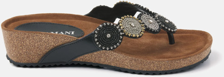 Lazamani Slippers zwart - Maat 40