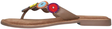 Lazamani Taupe-Multi Teenslipper