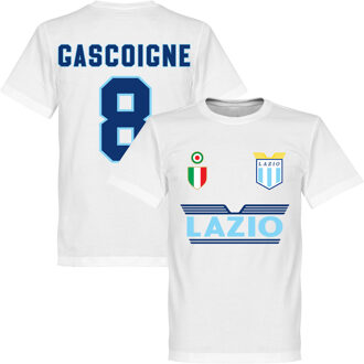 Lazio Roma Gascoigne 8 Team T-Shirt - Wit - XS