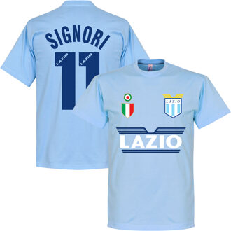 Lazio Roma Signori 11 Team T-Shirt - Licht Blauw - M
