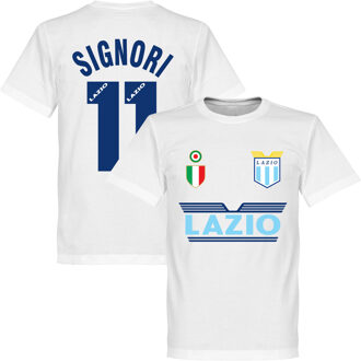 Lazio Roma Signori 11 Team T-Shirt - Wit - XL