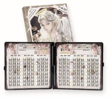 Lazy Cat Ear Series Individual False Eyelashes Andromeda Edition (Jumbo) - 2 Types XS# (24 pairs/144 clusters)