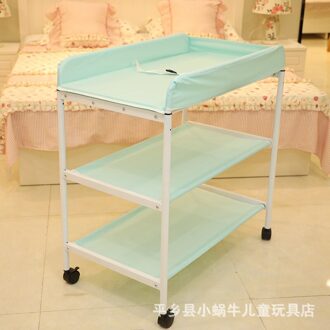 Lazychild Baby Wieg/Cot Baby Luier Veranderende Tafel Kleding Changing Multifunctionele Pasgeboren Baby Care Tafel Opvouwbare Wieg groen