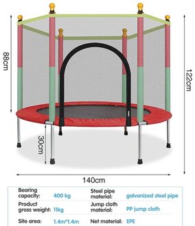 Lazychild Kids Trampoline Springen Bed Indoor Outdoor Vouwen Bounce Bed Max Belasting 400Kg Veiligheid Speelgoed