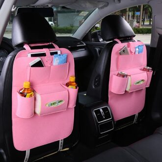 Lazychild Kinderwagen Bag Vilt Opknoping Zak Autostoel Opbergdoos Autostoel Accessoires Kinderwagen Reizen Opbergtas roze