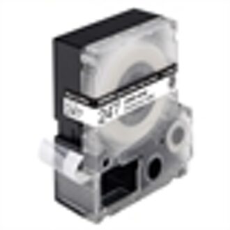 LC-6WBC9 kabel tape zwart op wit / 24mm (origineel)