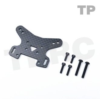 Lc Racing 1/14 Carbon Fiber Schokdemper, Voor En Achter Schokdempers, Tweede Floor Plaat achterkant shock mount