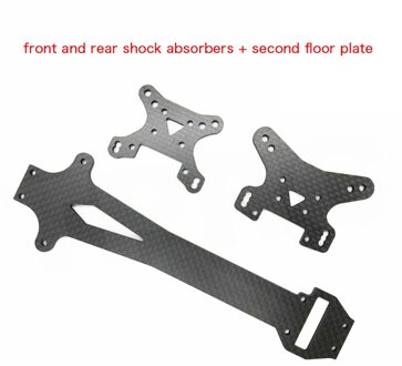 Lc Racing 1/14 Carbon Fiber Schokdemper, Voor En Achter Schokdempers, Tweede Floor Plaat als pic tonen