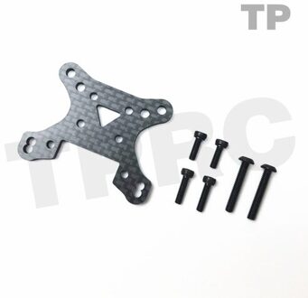 Lc Racing 1/14 Carbon Fiber Schokdemper, Voor En Achter Schokdempers, Tweede Floor Plaat voorkant shock mount