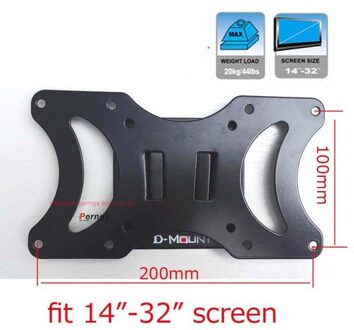 LCD-2 20kg vesa 200x100 Fix TV muurbeugel voor tv 10 "-32" "Platte panel LCD LED TV lif mechanisme