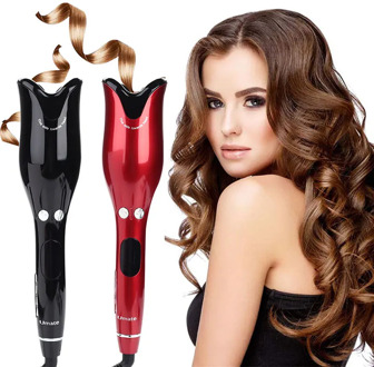 LCD Automatic Curling Iron Air Curler Wand Rotating Magic Curling Iron Salon Tools Auto Hair Curlers Mini Portable Curler New