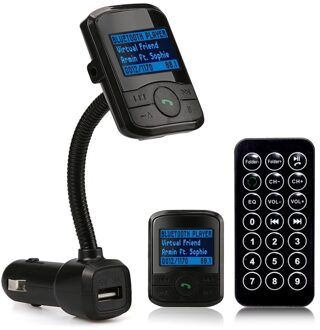 Lcd Car Kit Bluetooth Car Mp3 Speler Fm-zender Modulator Sd Mmc Usb Remote Carro Spelers Auto Автомагнитола