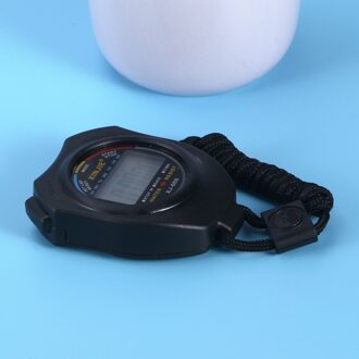 Lcd Chronograaf Digital Timer Sport Stopwatch Professionele Handheld Digitale Stopwatch Chronograaf Met Band (Bl