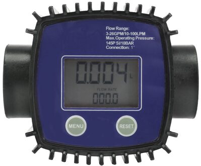 Lcd Digitale Flowmeter Turbine Flowmeter Diesel Fuel Flow Meter Voor Meten Benzine Diesel Kerosine blauw type2