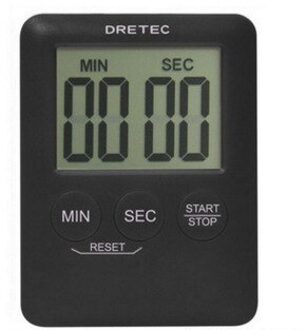 Lcd Digitale Keuken Countdown Magnetische Timer Terug Stand Koken Timer Count Up Wekker Keuken Gadgets Kookgerei zwart