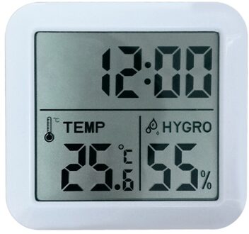Lcd Digitale Temperatuur Vochtigheid Meter Thuis Indoor Elektronische Hygrometer Thermometer Monitor Weerstation Babykamer