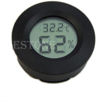 Lcd Digitale Thermometer Hygrometer Koelkast Vriezer Tester Vochtigheid Meter zwart