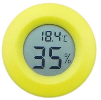 Lcd Digitale Thermometer Hygrometer Sonde Koelkast Vriezer Thermometer Voor Koelkast Temperatuurregeling-50 ~ 110 C geel