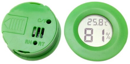 Lcd Digitale Thermometer Hygrometer Sonde Koelkast Vriezer Thermometer Voor Koelkast Temperatuurregeling-50 ~ 110 C groen