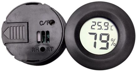 Lcd Digitale Thermometer Hygrometer Sonde Koelkast Vriezer Thermometer Voor Koelkast Temperatuurregeling-50 ~ 110 C zwart
