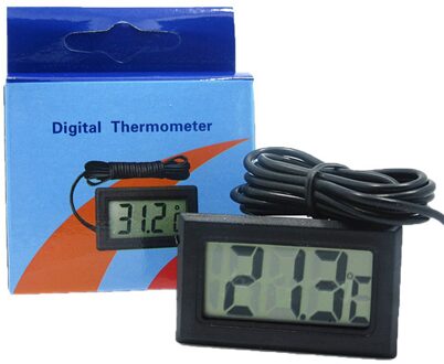 Lcd Digitale Thermometer Met Batterij Vriezer Mini Thermometer Indoor Outdoor Elektronische Thermometer Met Sensor