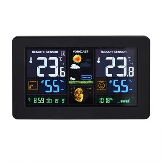 Lcd Digitale Thermometer Temperatuur Meter Thuis Weerstation Weerbericht Barometer Tijd Wekker Draadloze