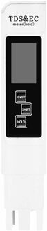 Lcd Digitale Water Tds/Ec/Temperatuur Meter Pen Water Zuiverheid Tester wit
