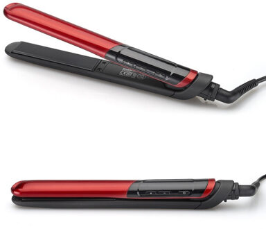 LCD Display 2-in-1 keramische coating stijltang kam Haar Krultang Krultang schoonheidsverzorging Ijzer gezonde beauty Hair Styler