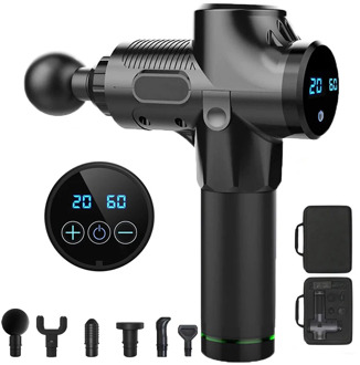 LCD Display Massage Gun Deep Muscle Massager Muscle Pain Body Neck Massage Exercising Relaxation Slimming Shaping Pain Relief