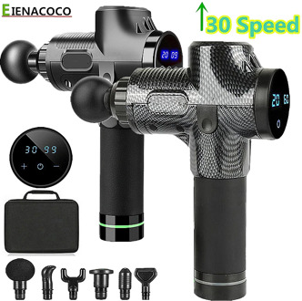 LCD Display Massage Gun Fascia Gun Sport Therapy Muscle Massager Body Relaxation Pain Relief Slimming Shaping Massager With Bag