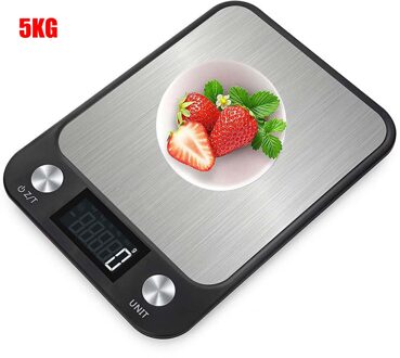 Lcd Display Multifunctionele Digitale Voedsel Keukenweegschaal 5/10Kg/1G Rvs Weegschaal koken Gereedschap Balans D-5KG