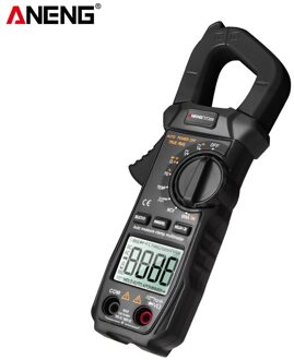 LCD Display Multimeter ST209 Digitale Multimeter Stroomtang 6000 Tellingen RMS Amp DC/AC Stroomtang Tester Meter Voltmeter zwart