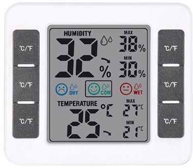 Lcd Elektronische Digitale Muur Temperatuur Thermometer Hygrometer Vochtigheid Meter M