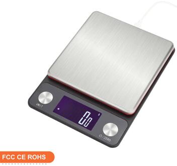 Lcd Elektronische Digitale Weegschaal Pocket Case Keuken Voedsel Bakken Schaal Draagbare Mini Oplaadbare Elektronische Weegschaal Snelle Levering 10Kg