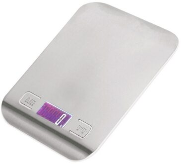 Lcd-scherm Elektronische Keukenweegschaal Balance Koken Meet Gereedschap Digitale Rvs 5000G/1G Wegen Voedsel Schaal