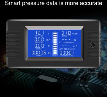 Lcd-scherm Engels Weerstand Voltmeter Meter Elektriciteit Voltage Auto Monitor Met Achtergrondverlichting 0-200V Solar Batterij Tester 100A