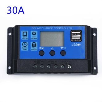 Lcd Usb Zonnepaneel Lading Intelligente Controller 12V/24V Batterij Auto Regulator Solar Laadregelaar Regelt De spanning 20A