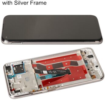 Lcd Voor Huawei P40 Lite JNY-LX1 Display Originele Lcd Met Frame Touch Screen Vervanging Op Voor P40 P 40 Lite lcd-scherm Getest met zilver kader