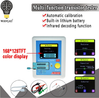 LCR-T7 New Transistor Tester TFT Diode Triode Capacitance Meter LCR ESR meter NPN PNP MOSFET IR Multifunction tester multimeter