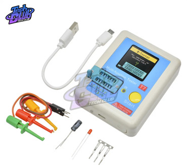 LCR-TC1 High Precision Transistor Tester Diode Triode Capacitance MOS/PNP/NPN LCR MOSFET TFT LCD Screen ESR Tester Multimeter