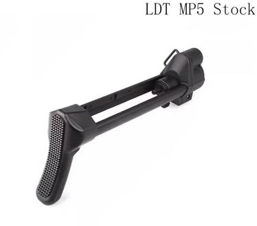 LDT MP5 stock telescopic rear support 5k water egg bomb toy metal sliding rod nylon modification Gel Blaster upgrade accessories