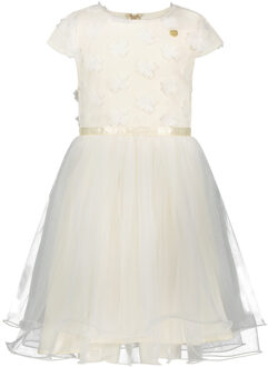 Le Chic Meisjes jurk - Starlight - Pearled ivoor wit - Maat 134/140