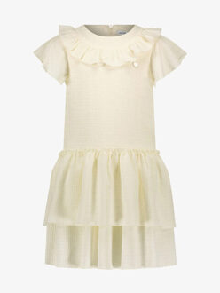 Le Chic Meisjes jurk swansa summer crochet - maat 104 Ecru