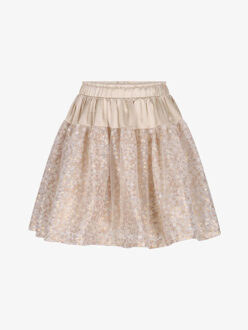 Le Chic Meisjes rok trust sequined panel Goud - 110