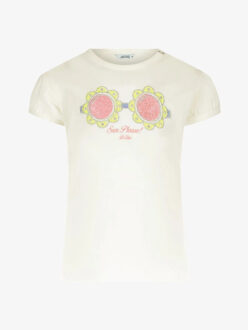 Le Chic Meisjes t-shirt noki sunglasses Ecru - 86