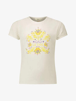 Le Chic Meisjes t-shirt nommy fancy shield Geel - 104