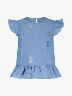 Le Chic Meisjes top eliny embro denim Veelkleurig - 86