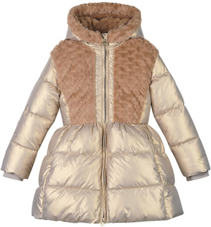 Le Chic meisjes winterjas Goud - 146-152