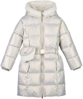 Le Chic meisjes winterjas Zilver - 110