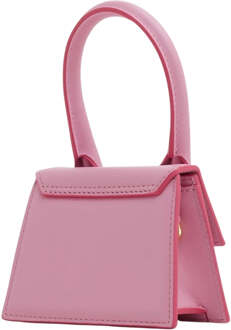 Le Chiquito mini handtas van leer Roze - 1 maat